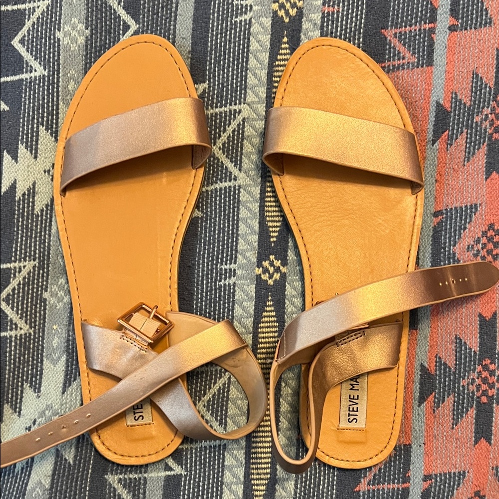 Steve Madden rose gold sandal size 10